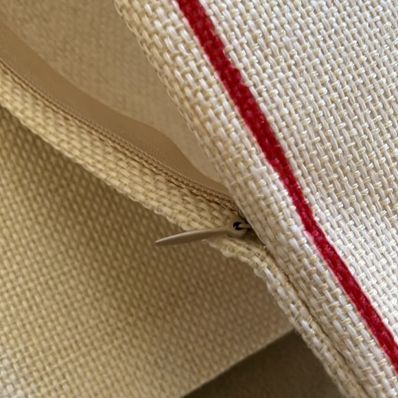 Both New! Pillow cover + insert 18”X 18”, “Merry Christmas”, tree/snowflakes - Picture 8 of 11